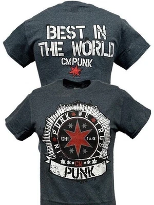 In CM Punk We Trust Best In the World Mens Gray T-shirt - Image 1 of 4
