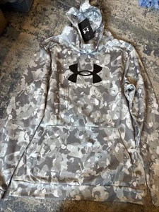 Under Armour Youth Boy Dri Fit Gray Camo Sweatshirt Size XL - Picture 1 of 4