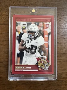 2025 Score Football Jordan James Red parallel 49ers Rookie Card RC #47 RARE - Picture 1 of 2