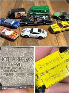 Lot Of 8 Cars 70’s 80’s Die Cast Hot Wheels Playart & Batmobile/ 1974 P-911 - Picture 1 of 20