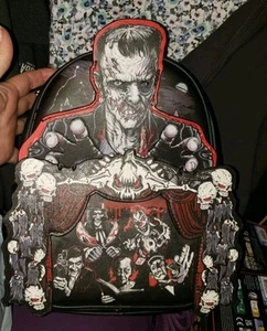 Universal Studios Halloween Horror Nights Glow In Dark Backpack Bag NEW  - Picture 1 of 7