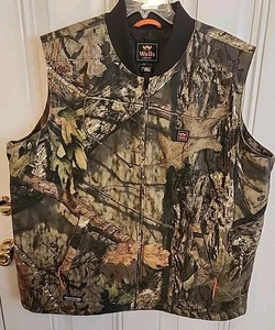 Walls Mens 2X Camo Vest Full Zip Scentrex Zip Pockets Insulated - Picture 1 of 6