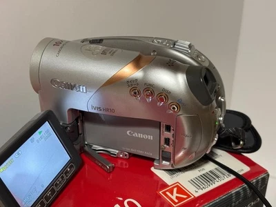 Canon iVIS HR10 Full HD DVD Video Camera Camcorder Used Tested Works - Image 1 of 4