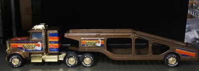 Nylint Muscle Mover Corvette Semi Car Hauler 350-K Tractor Trailer Truck Steel - Image 1 of 4