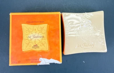Vintage HERMES 24 FAUBOURG Perfumed Soap Collection Bain 5.2 oz In DAMAGED Box - Image 1 of 4