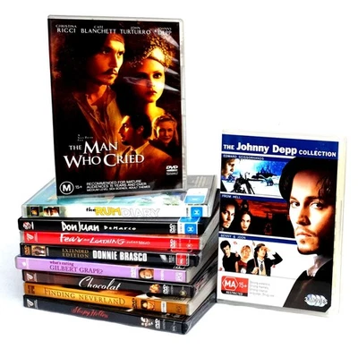 Johnny Depp Collection 10 DVD (12 Discs) 12 Movies-Marlon Brando, Judi Dench NEW - Image 1 of 4