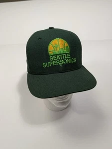 Seattle SuperSonics,Vintage New Era, Size 7 1/8 100% Wool Pro Model Made in USA - Picture 1 of 9