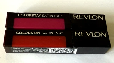 Revlon Colorstay Satin Ink Liquid Lipstick 012 & 019 My Own Boss / Seal The Deal - Image 1 of 3