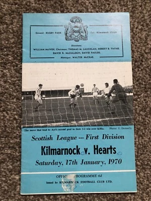 KILMARNOCK V HEARTS 1969-70 SCOTTISH LEAGUE - Image 1 of 3