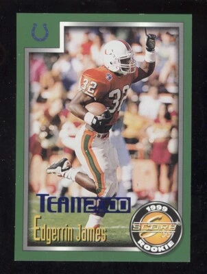 #TM19 Edgerrin James Rookie 2000 Score Team 2000 /1500 Indianapolis Colts - Image 1 of 2