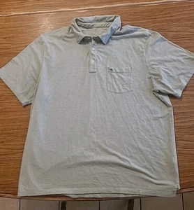 Vineyard Vines Polo Shirt Mens Extra Large Light Green Short Sleeve Edgartown - Picture 1 of 6