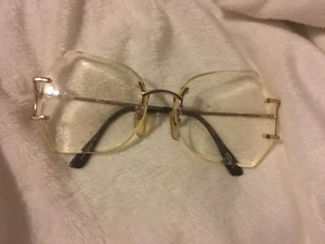 VTG TURA WOMENS Butterfly octa PLASTIC OVERSIZED EYEGLASSES FRAMES MOD  - Picture 1 of 5