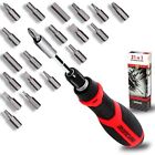 21-in-1 Multi Screwdriver Set, Ratcheting Function with Magnetized Bits - Inc...
