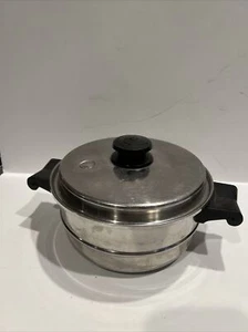 SaladMaster Sauce Pan Stainless Steel 8" (1.5 qt) with Vapo Lid - Vintage - Picture 1 of 7