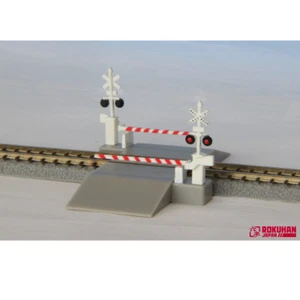 Rokuhan S045-2 Passage à Niveau / Railroad Crossing Set (US Type) - Z - Imagen 1 de 2