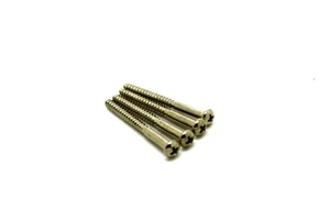 4x NICKEL BASS GUITAR PICKUP SCREWS - PHILIPS HEAD IDEAL JAZZ & PRECISION BASS - Picture 1 of 2