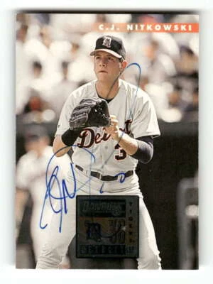 1996 Donruss 467 C.J. Nitkowski signed auto autograph  BXCP33 - Image 1 of 2