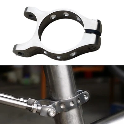 Abrazadera de tija de sillín de titanio con soporte trasero 34,9 mm para bicicleta de carretera de montaña Foto 1 de 4