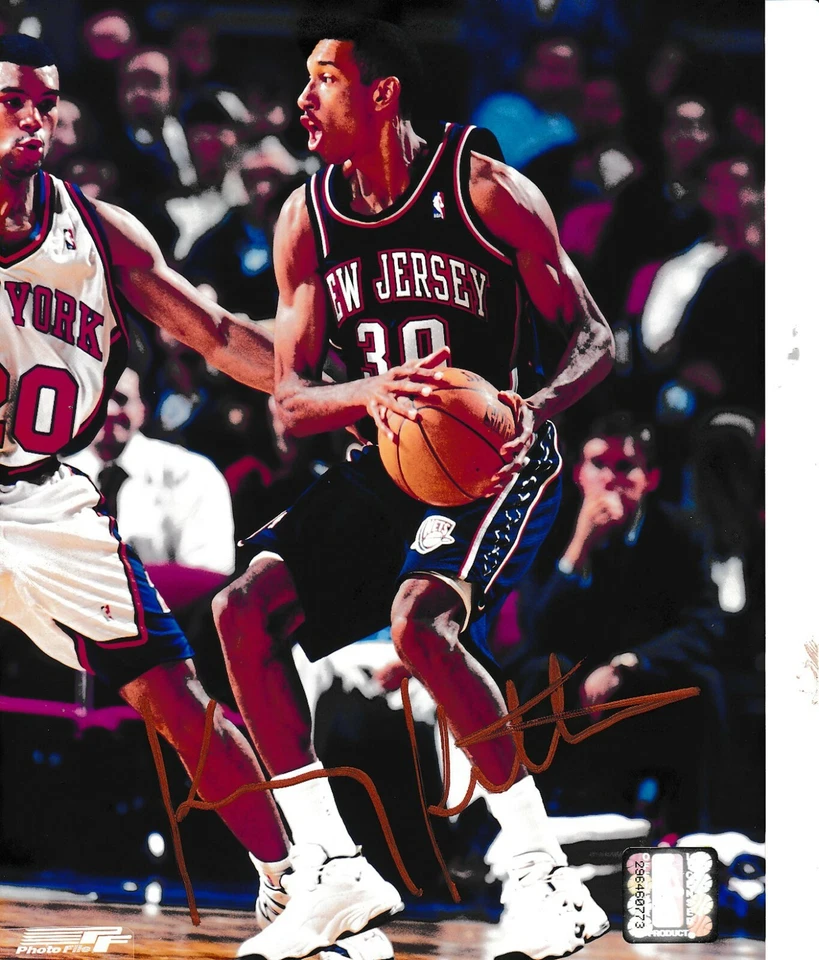 FOTO 8x10 firmada por Kerry Kittles de los New Jersey Nets con certificado de autenticidad Foto 1 de 1