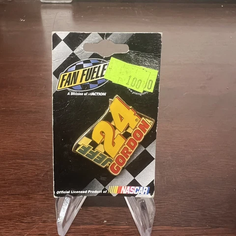 Jeff Gordon Checkered Flag #24 Fan Fueled Racing Lapel/Hat Pin Cover