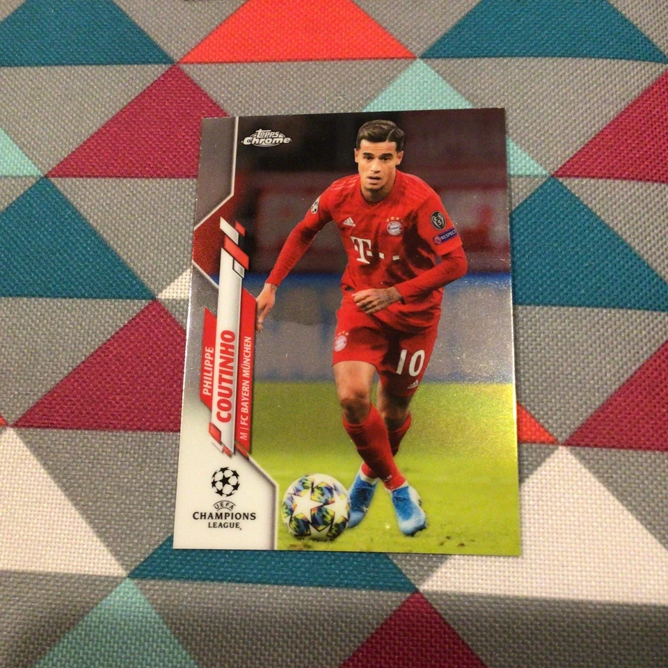#13 Philippe Coutinho  Bayern Munchen 2019-20 TOPPS CHROME UEFA CHAMPIONS LEAGUE - Image 1 of 1