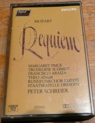 Mozart     Requiem   Peter Schreier   Margaret Price, Theo Adam & More Cassette - Image 1 of 2