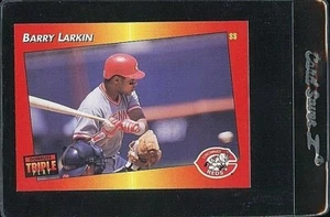 1992 DONRUSS TRIPLE PLAY #31 BARRY LARKIN HOF CINCINNATI REDS - Picture 1 of 1
