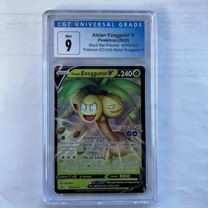Pokémon TCG Alolan Exeggutor V SWSH Black Star Promos SWSH225 CGC 9 - Picture 1 of 2