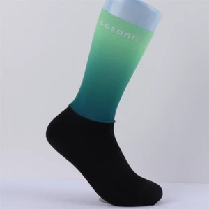CESANTI Unisex Calcetines de Ciclismo Verde Negro Bicicleta Deportes Calcetines Talla L - Imagen 1 de 7