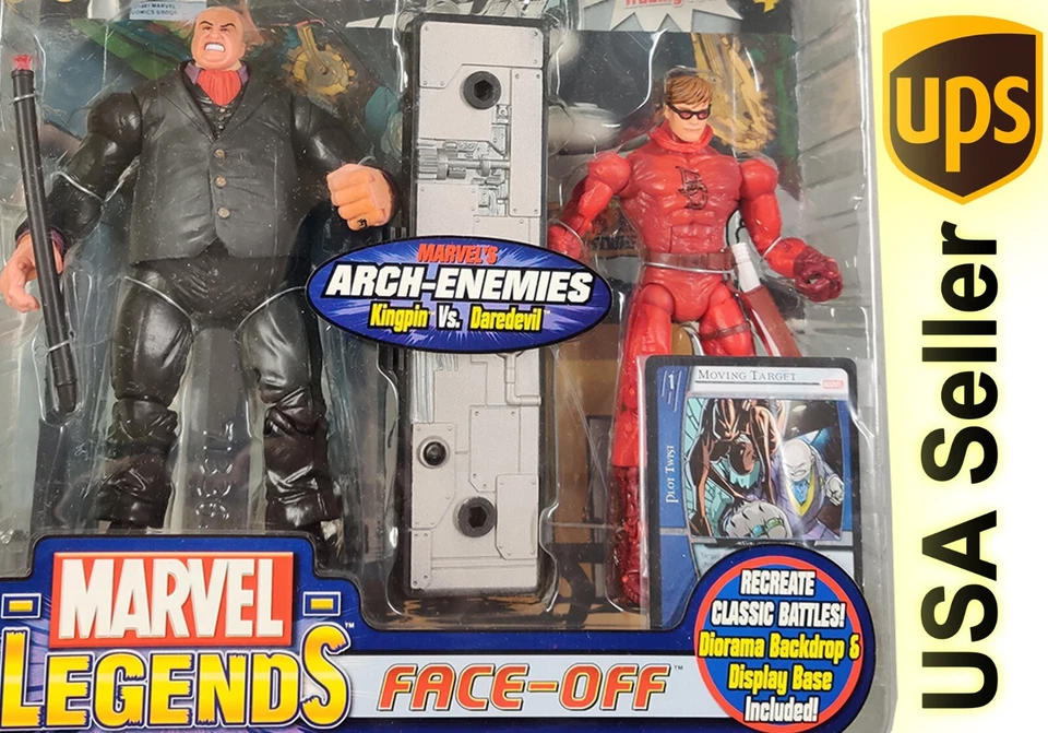 Marvel Legends Face-off Daredevil VS Kingpin Figures ToyBiz 2006 A22
