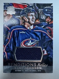 Kent Johnsson 2022-23 The Cup Renditions Relics Columbus Blue Jackets Rookie - Picture 1 of 6