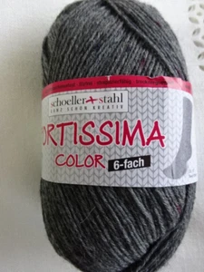 150g Fortissima Color-6-fach/fädig-Fb. 157 grau-tweed Sockenwolle SchoellerStahl - Bild 1 von 3