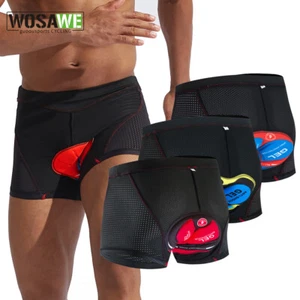 WOSAWE Intimo da ciclismo da uomo Pantaloncini imbottiti in gel 5D Pantaloncini - Bild 1 von 13