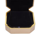 (Gold)Ring Gift Box Elegant Protective Small Jewelry Storage Display Case RMM