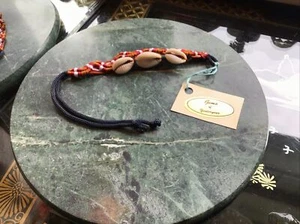 Hand Woven Seashell Friendship Bracelet Jamaica Boho 7- 8” Gems Of Yesteryear - Picture 1 of 8