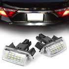2x LED License Number Plate Light Lamp for Toyota Camry Yaris Prius Avensis Vitz