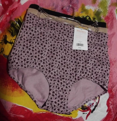 3 NEW WARNERS RS1053L 910 COTTON NO MUFFIN TOP BRIEF PANTIES S/5 - Image 1 of 2