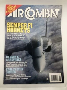 1993 JUNE AIR COMBAT MAGAZINE F/A-18 HORNET PLANE JET MILITARY AIR FORCE ARMY - Picture 1 of 5