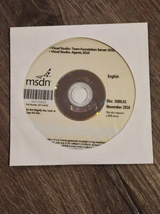 Microsoft Visual Studio Team Foundation Server 2010 Agents MSDN DVD Disc English - Afbeelding 1 van 1