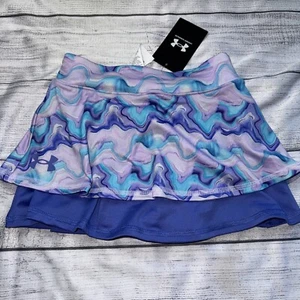 Under Armour Little Girls Mixed Waves Skort Blue NEW - Picture 1 of 2