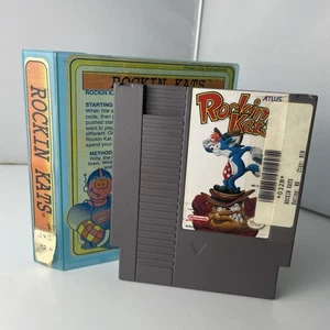 Rockin' Kats NES CART ONLY W/ Rental Case - rare Atlus nintendo TESTED WORKING - Picture 1 of 10