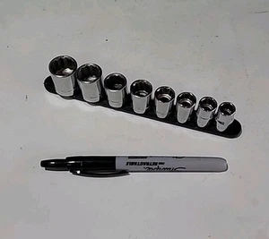 Craftsman Made USA 8 Piece 3/8" Drive 12 Point Metric Socket Set 10-15, 17 & 19 - Bild 1 von 14