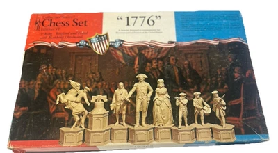 Vintage 1776 Bicentennial Collector Series Edition VI Chess Set Boston Board - Image 1 of 4