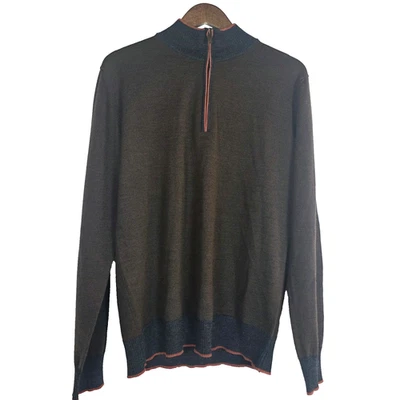 Patrick James Sweater Mens US XL /US 42 Wool Blend Long Sleeve 1/4 Zip  Golf - Image 1 of 4