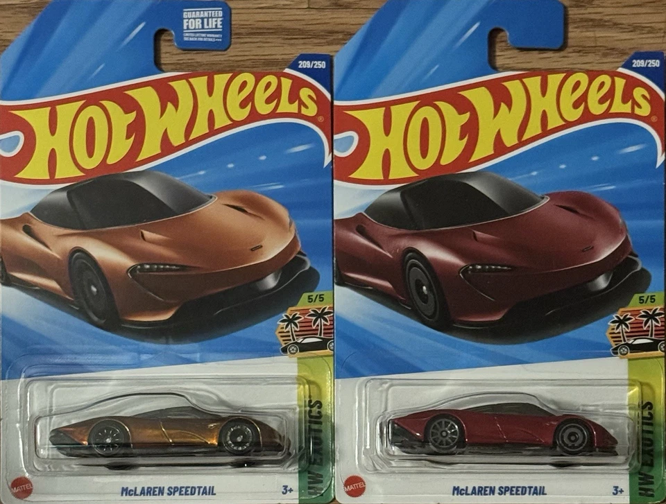 2025 Hot Wheels MCLAREN SPEEDTAIL - Super Treasure Hunt & Mainline Lot - Image 1 of 1