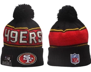 Authentische New Era San Francisco 49ers NFL Fleece gefütterte Strick Beanie Mütze kostenloser Versand - Bild 1 von 1