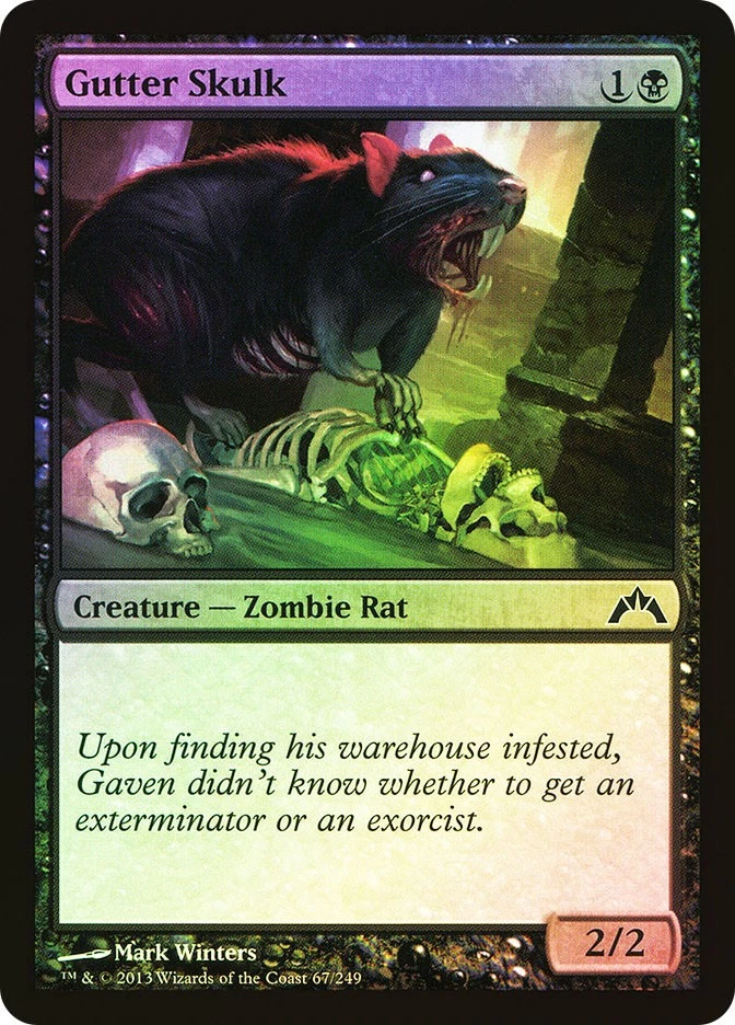 MTG FOIL Gutter Skulk  - Gatecrash #067 - Image 1 of 1
