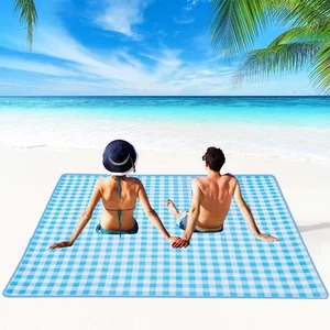 LRUUIDDE Extra Large Picnic Blanket Beach Blankets, Outdoor Foldable Waterpro... - Picture 1 of 8