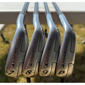 Adams Golf Idea A12 OS Irons 7, 8, 9, P Pro Launch Blue Graphite Shafts Men's - Picture 1 of 8