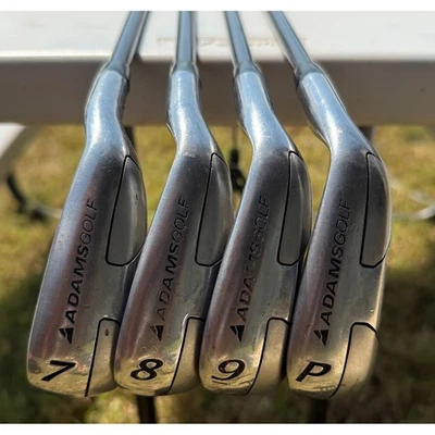 Adams Golf Idea A12 OS Irons 7, 8, 9, P Pro Launch Blue Graphite Shafts Men's - Image 1 of 4